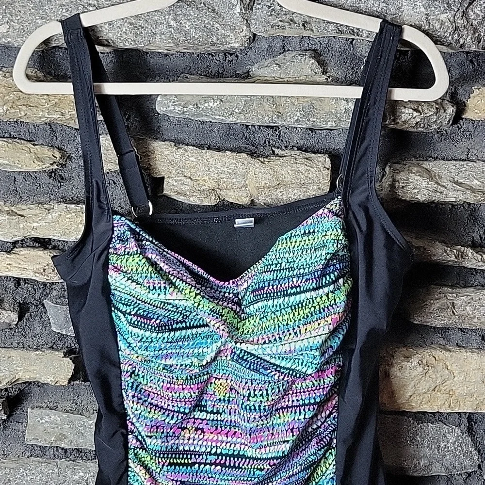 Women's Tropical escape one piece bathing suit sz 14 - Picture 3 of 5